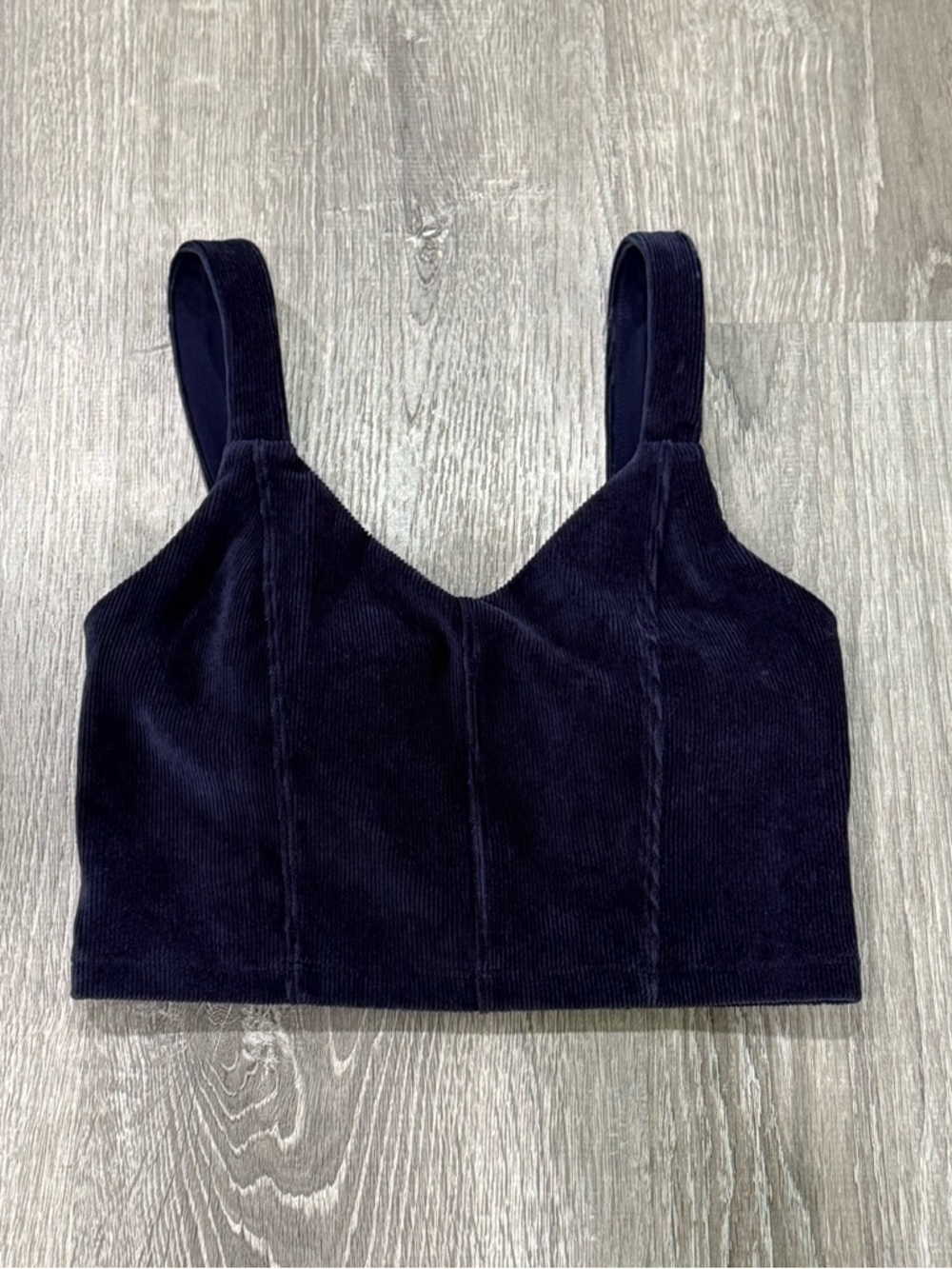 Offline by aerie Women's  navy velvet Corduroy Crop Tank Top size small